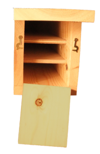 Triple Chamber Bat Box interior