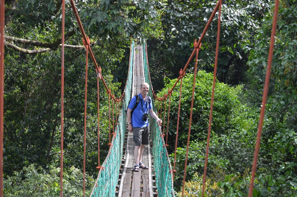 The author shows on a field trip in Sabah