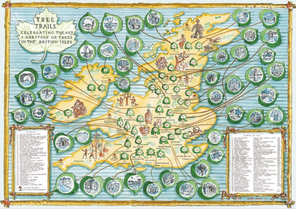 The Tree Charter Art & Heritage Trail - Illustrated by Adam Dant.