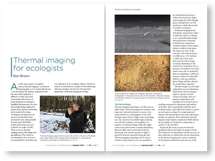 Thermal imaging for ecologists