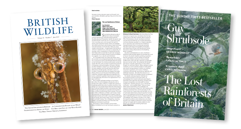 Book reviews in volume 34 of British Wildlife 