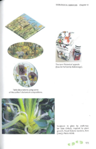 Image of different products that use floral and plant motifs in their design including coasters and jars.