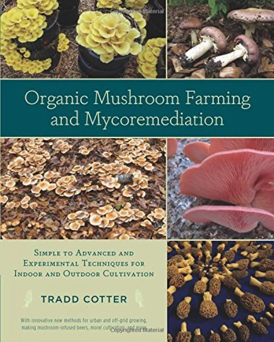 Organic Mushroom Farming and Mycoremediation book cover.