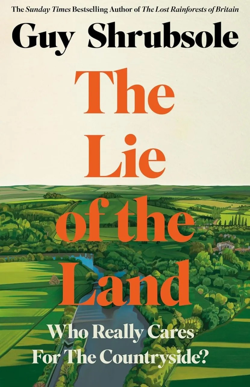 The lie of the land book cover.