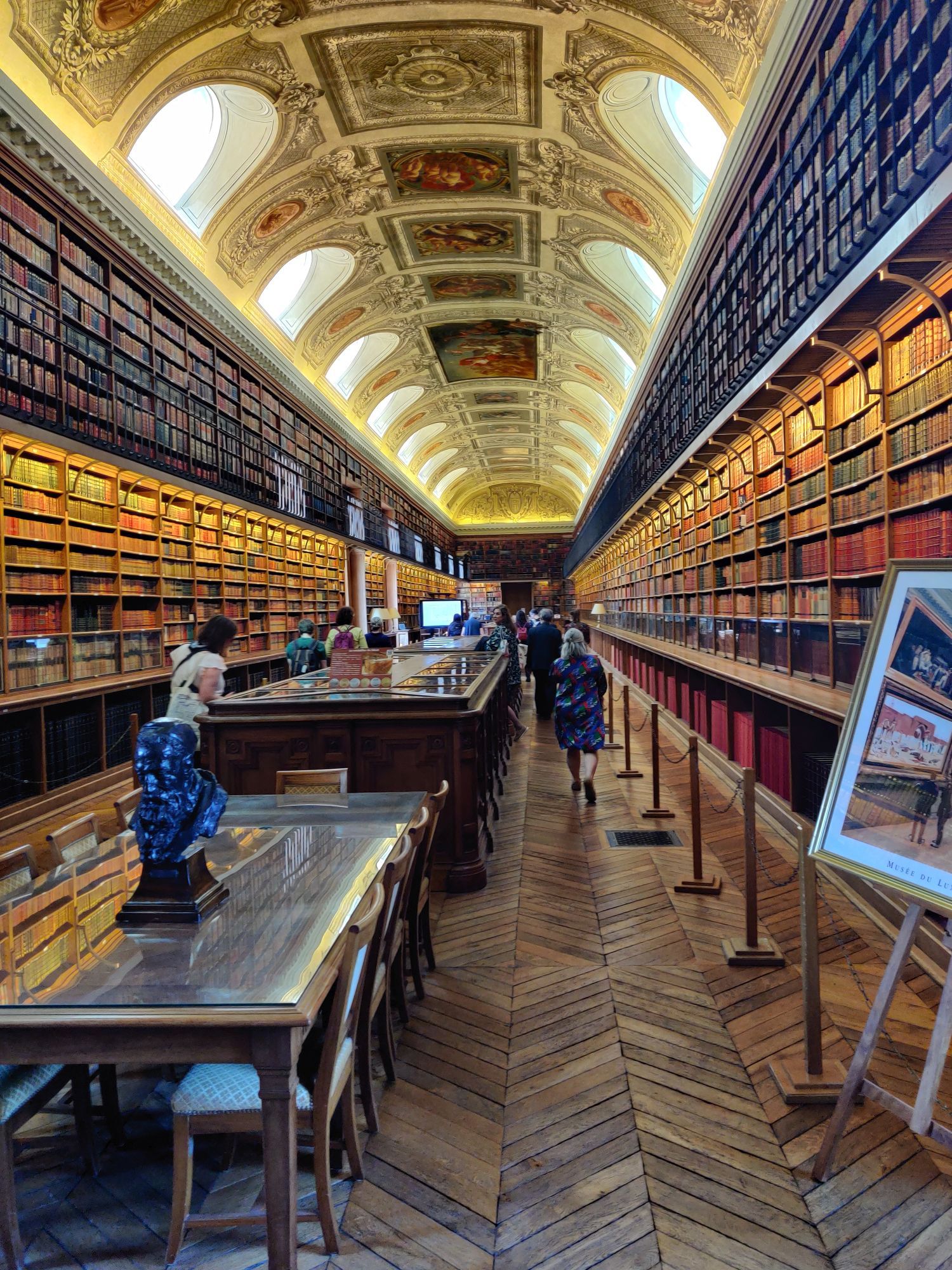 One of the beautiful libraries in the French Senate.